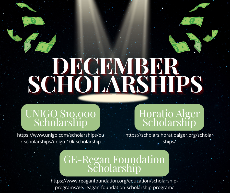 December Scholarships