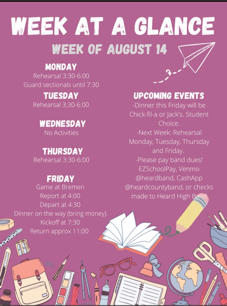 Week at a Glance 8/14